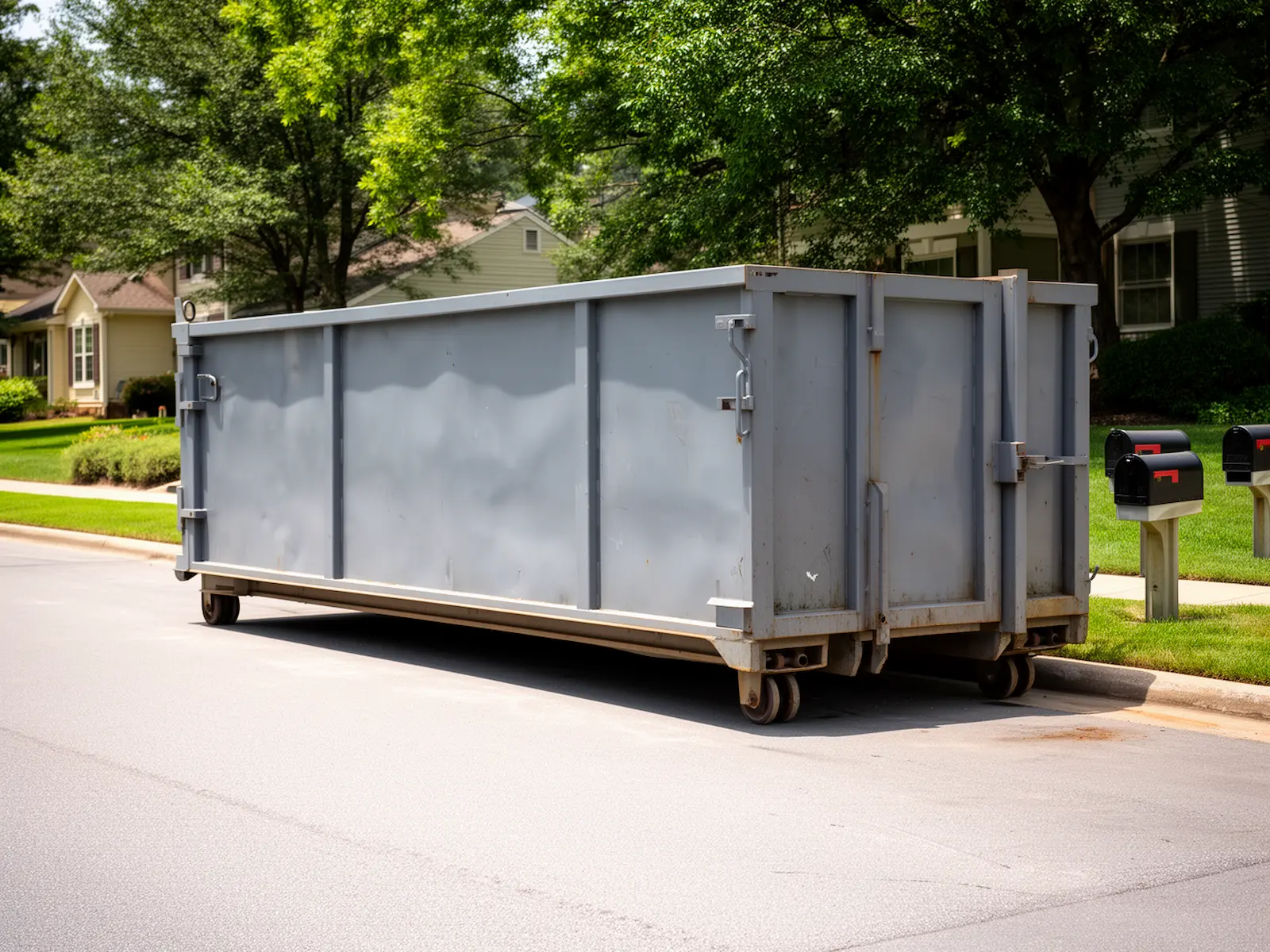 Roll-off dumpster from Pemley & Sons Dumpsters in Fishers, IN